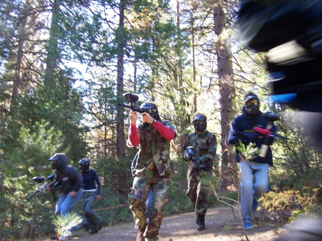  paintball battle. 
