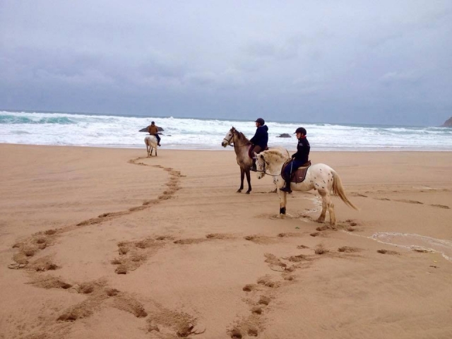 Paseo a caballo por Playa de Guincho
