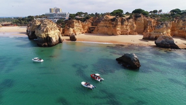 llegando a las playas