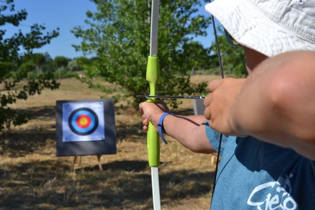  Practicing archery 