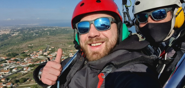  In parapendio biposto 