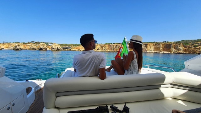 Barco en el Algarve