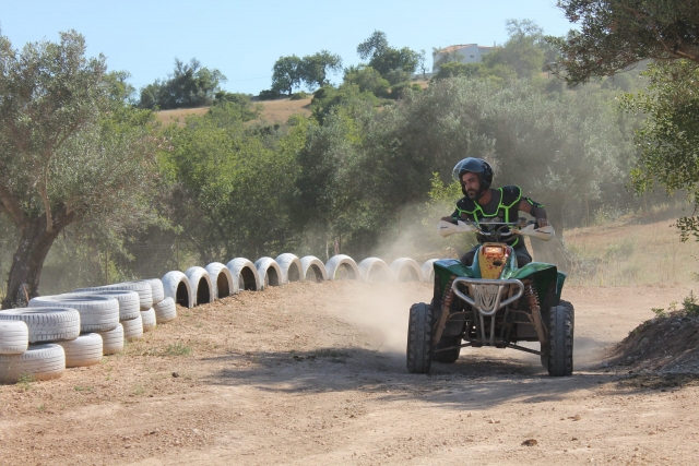 Con el quad a toda velocidad