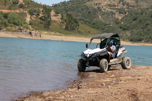 Llegando al lago