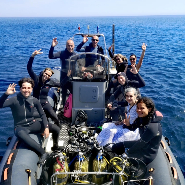  On the way to the diving point 