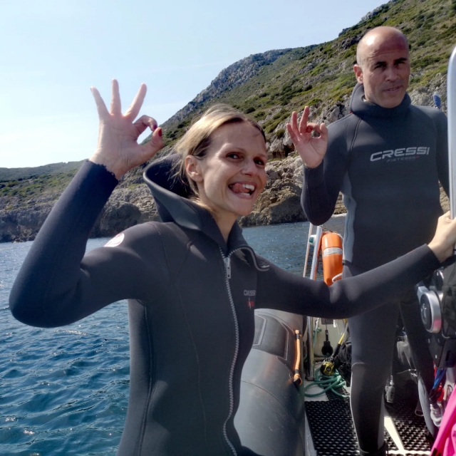  Everything ready for the diving baptism 