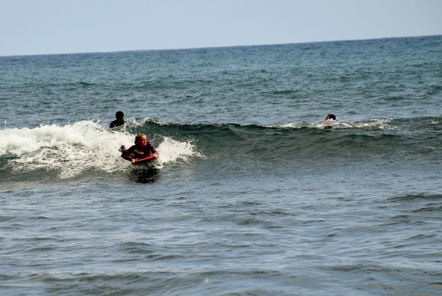  Learning to surf in Madeira 