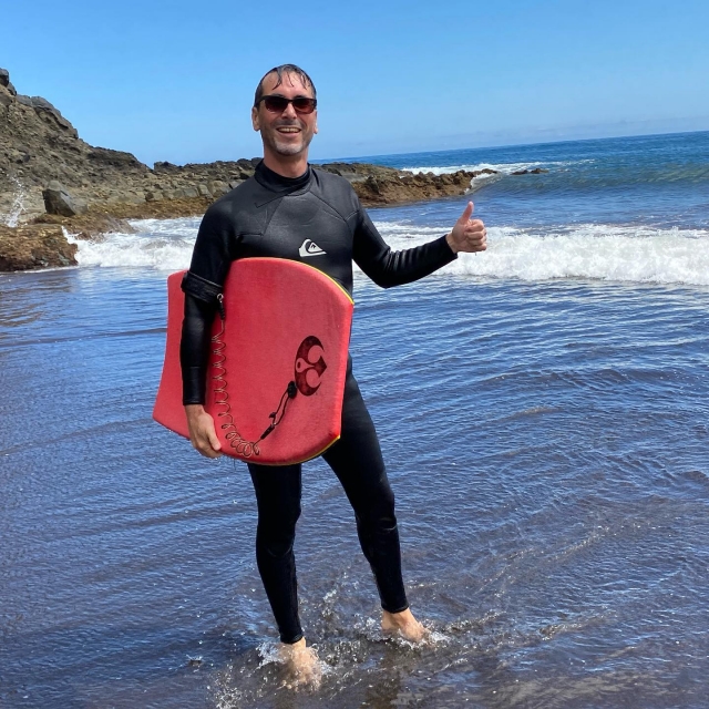  Happy after surfing 