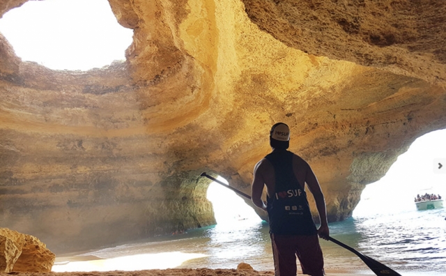  De l'intérieur de la grotte de Benagil