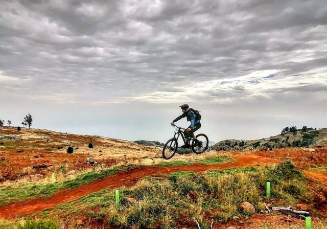  Enjoying the mountain bike 