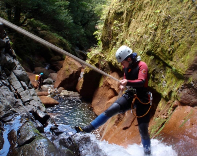  Doing canyoning 