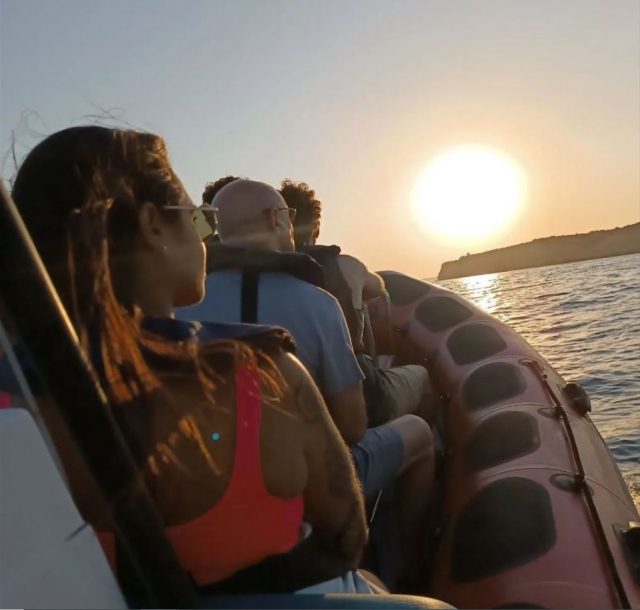 Regresso ao ponto de origem ao pôr do sol