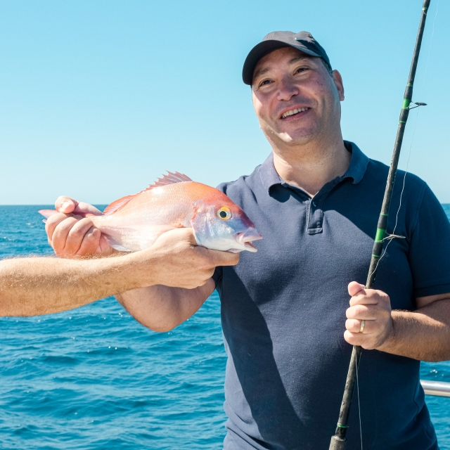  Depois de ter feito a pesca 
