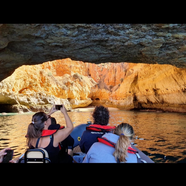  Inside an impressive cave 