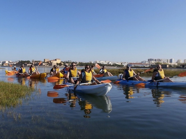  Starting the kayak day in the Ria Formosa 