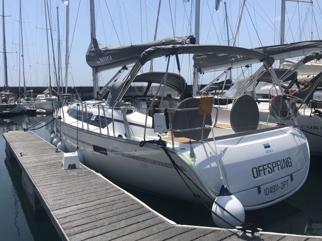  Boat moored in the port 