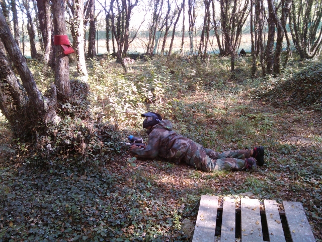  Durante la battaglia di paintball 