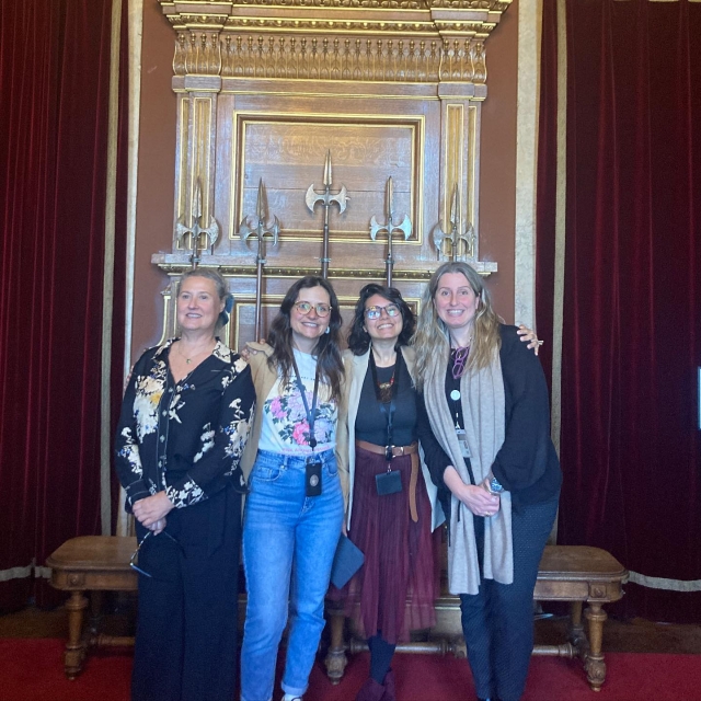 Amigas en el museo