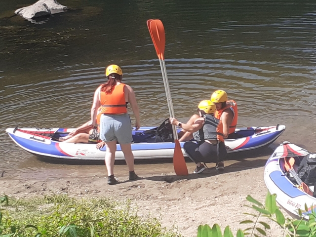  About to board the canoe 