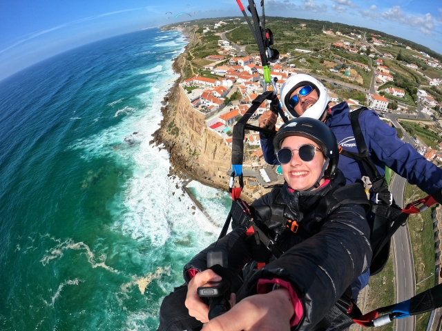 Voo de parapente de Sta Cruz para La Arrábida