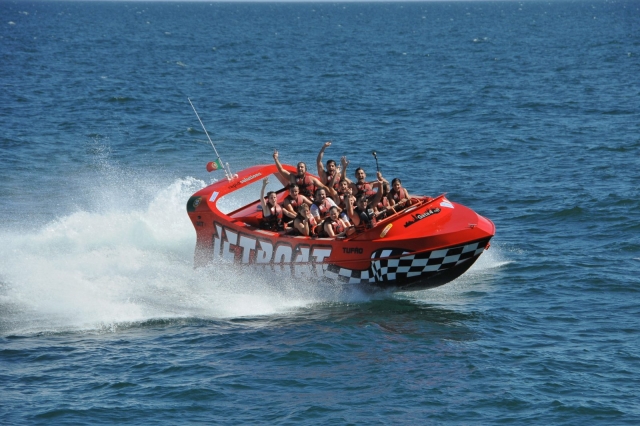  Jetboat le long de la côte de l'Algarve 