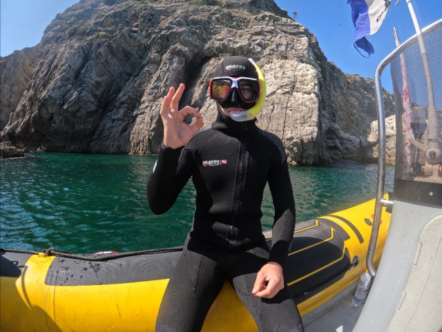 Snorkeling near Lisbon 