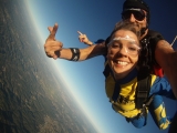 Salto tandem dos 5000 m em Espinho