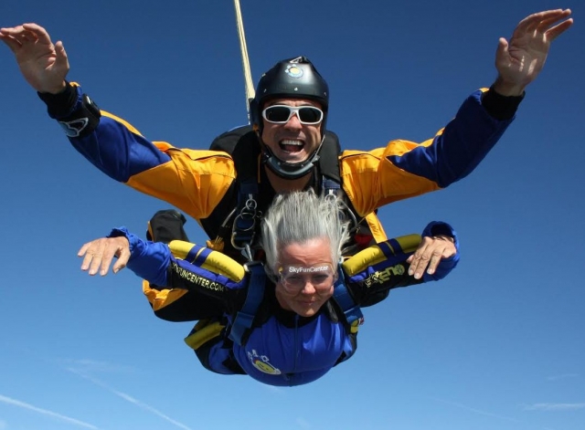  First skydiving jump 