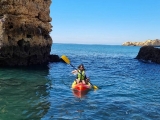 Percurso de caiaque pelas grutas de Albufeira 2h crianças