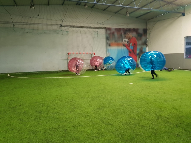  Zorbing soccer game 