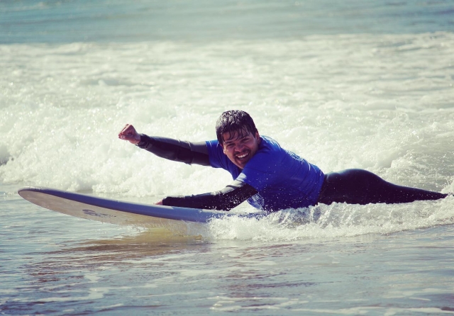 Aprendiendo a surfear las olas