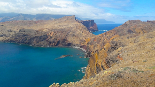  马德拉岛的火山海岸 