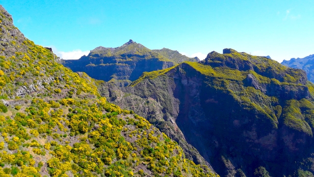马德拉地块的山峰 
