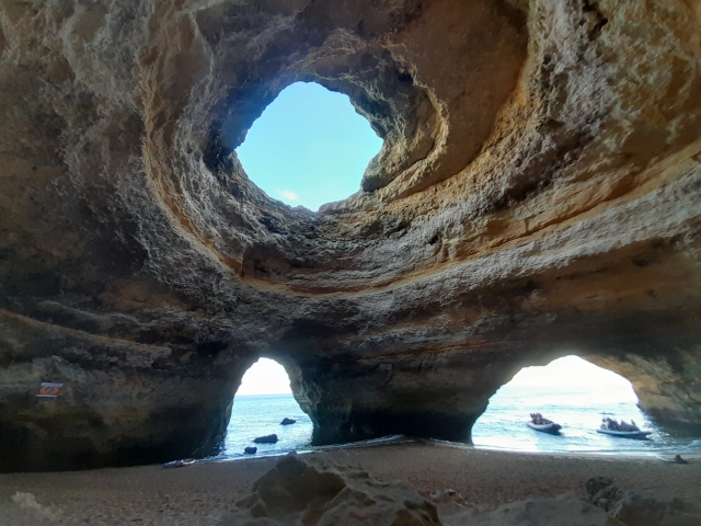 The interior of the cave, like a movie 