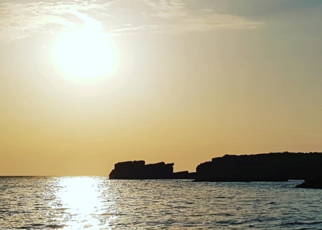  Sunset from the sea 
