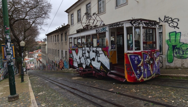  Even the trams have been turned into masterpieces