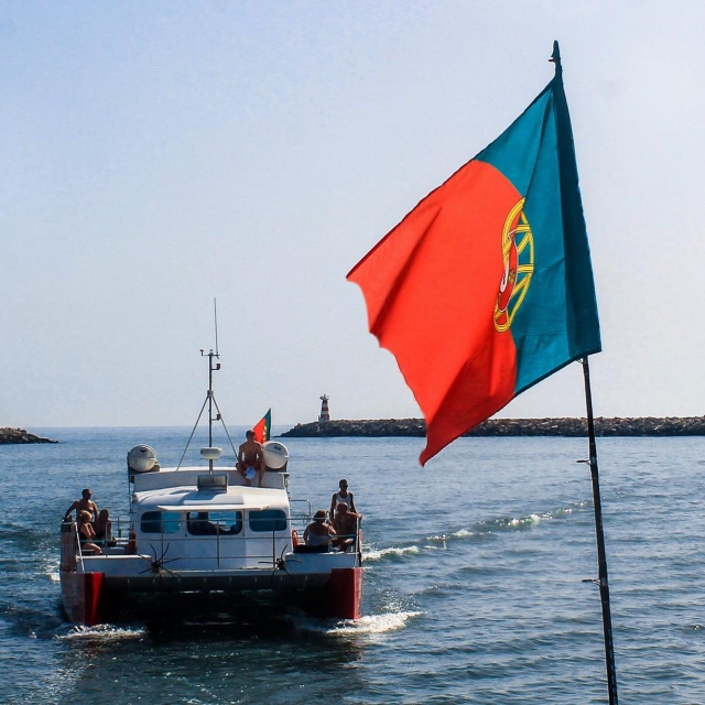 Gita in barca attraverso l'Atlantico portoghese 