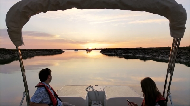  Sonnenuntergang in Ria Formosa 