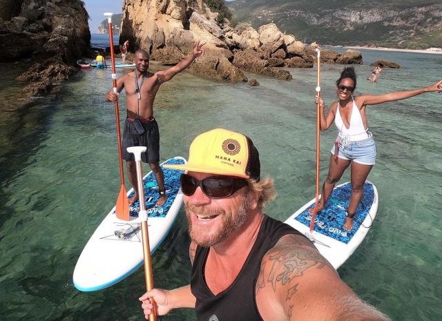  Selfie con l'istruttore di SUP 
