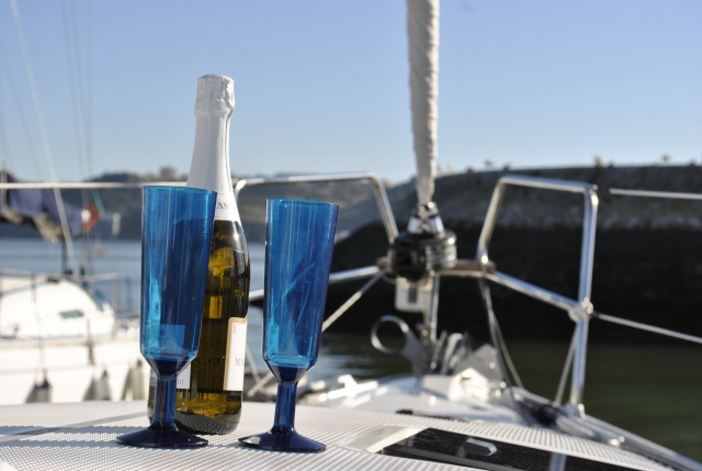 A bottle of sparkling wine waiting for the occasion 