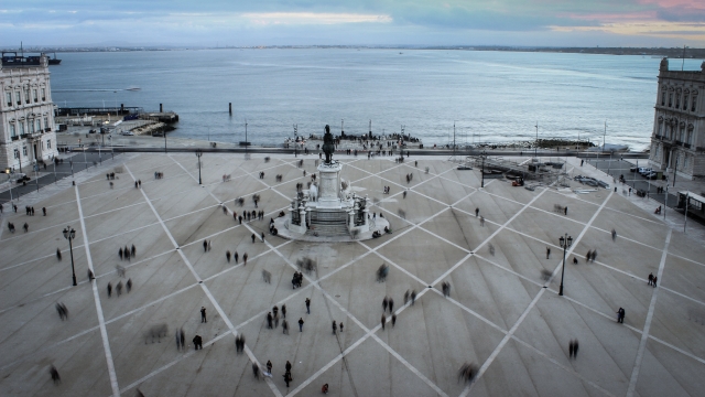  Vues depuis le point de vue de l'Arco da Rua Augusta 