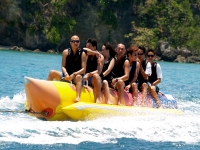 Passeio de banana boat 