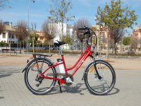 Vélo électrique dans le parc 