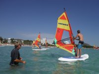 Windsurfing induction at Muro