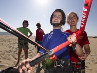 Aprendiendo kitesurf en Isla Canela