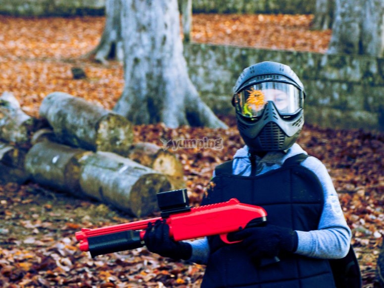 Partida soft paintball en Córdoba 100 bolas niños desde 15€