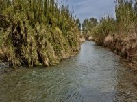 Turia-Fluss mit großem Zufluss 