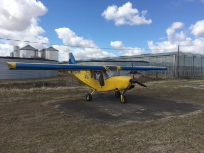 Baptism of flight in ultralight in Cáceres 30 min