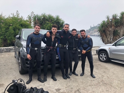 Bautismo de buceo en Málaga con fotos