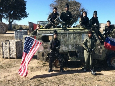 Paintball battle in Tres Cantos with barbecue